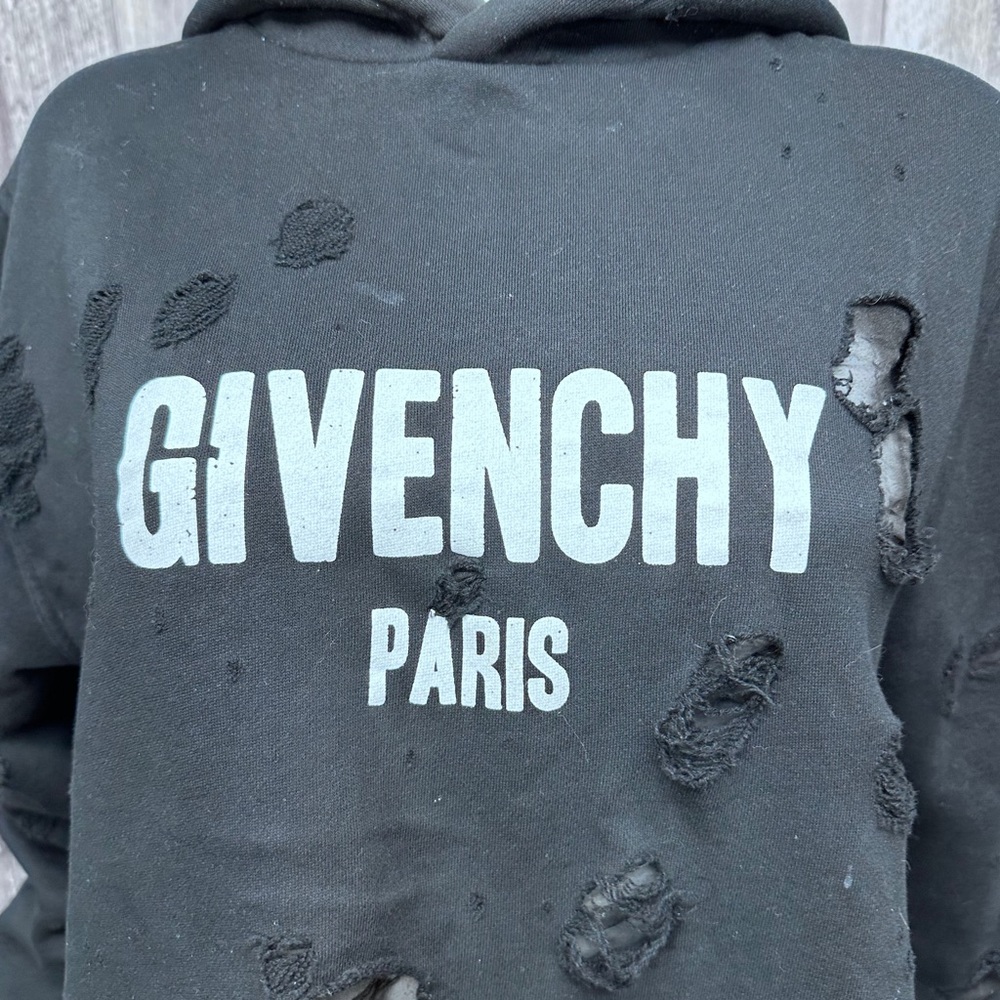 Givanchy Paris Destroyed Logo Print Sweatshirt [1298] - Picture 10 of 16